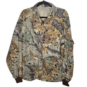 Vintage 90s Camo Advantage Hunting Jacket Mens Size XXL Full Zip